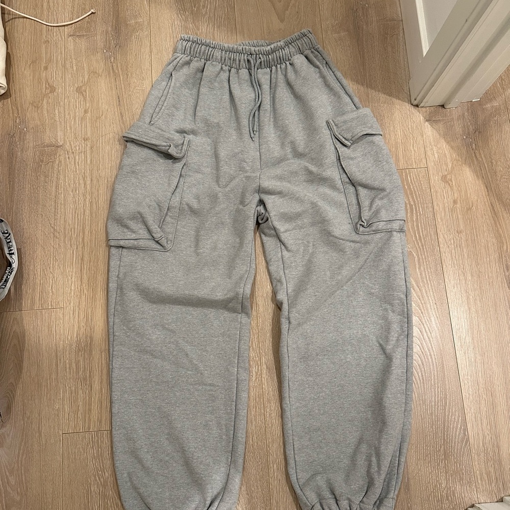 Frankie Shop Comma Gray Cargo Joggers